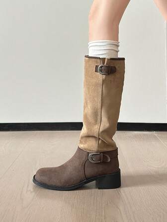 Maillard Tall Boots For Women, New Autumn/Winter Fashionable High Shaft Tall Boots, European Chic Equestrian Boots