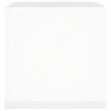 Blumentopf aus weißem Holz VidaXL 40 cm x 40 x 40 cm