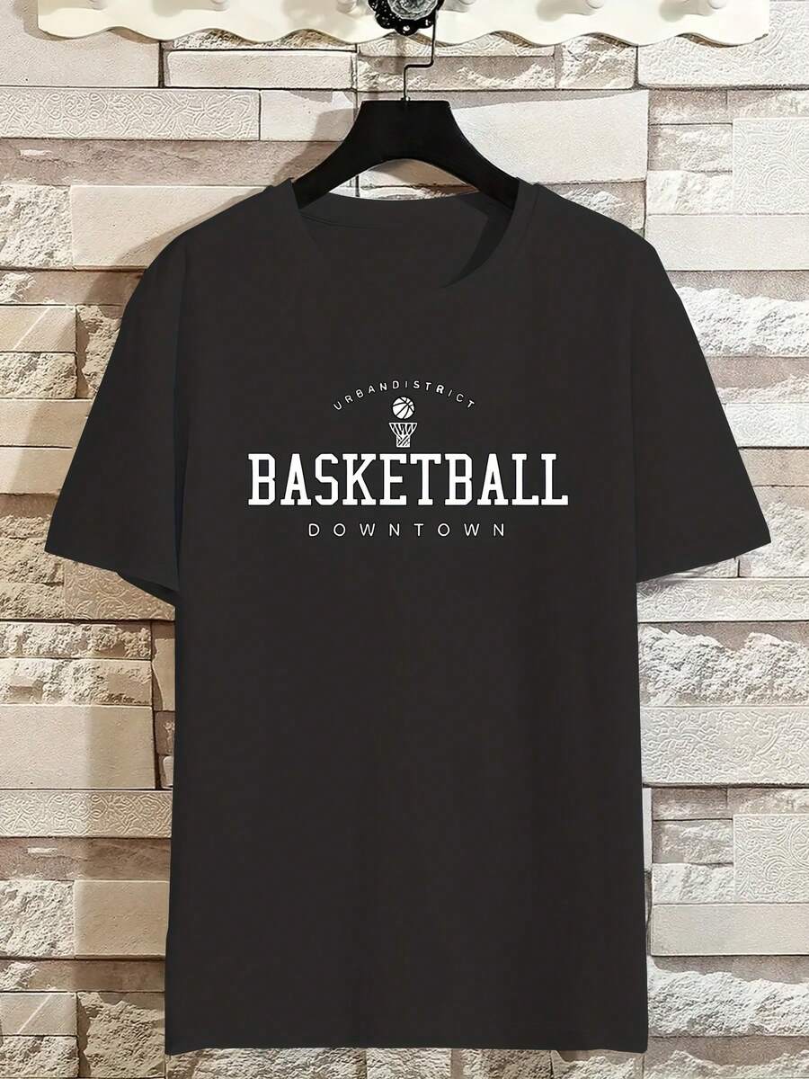 Men's Casual Fashion T-Shirt With Unique Skeleton Print - Soft Polyester Blend, Stretchy & Machine Washable, Round Neck - Perfect For All Seasons - 黑色 - 查看 1
