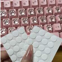 30 件可爱美甲打字工具 - 可选择可爱猫头或俏皮猫爪设计，仅限单一款式（无混合），非常适合在打字时保护指甲 - 彩色 - 查看 7