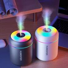 1pc Color Changing Night Light With Aroma Diffuser, Soothing Sound, 6.09oz Cold Mist Ultrasonic Humidifier, USB Powered Portable For Bedroom, Car, Home, Dorm - Ideal For Pregnant Women & Elderly (Batteries Not Included)