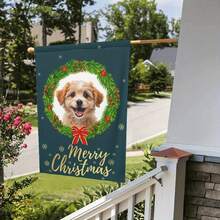 Personalized Garden Flag - Double-Sided Polyester, Custom Photo Design With Pet Dog Or Moose, Perfect For Yard, Lawn, Patio Decor, Pole Not Included, Perfect For Room Decor - Multicolor - View 4