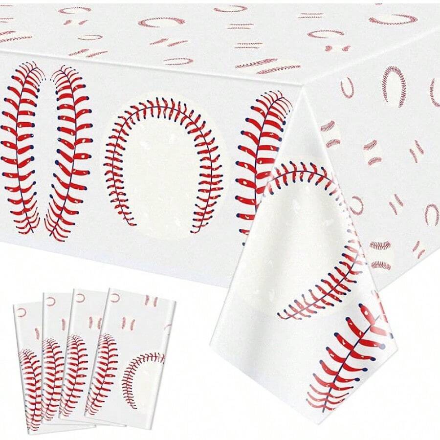 Kitchen Tablecloth - Baseball - View 1