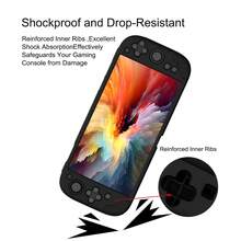 适用于Switch第二代主机的硅胶保护套（1个），3D防滑纹理设计，防滑、防汗、防刮擦，增强握持感 - 彩色 - 查看 2