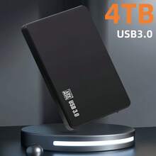 4TB High Capacity External Hard Drive 4TB Portable External Hard Drive, High Capacity High Speed Hard Drive, Portable 4TB External Hard Drive, Minimalist Design, Reliable Storage, Suitable For Gamers, Students, Professionals (USB 3.0) - 4TB - Xem 1