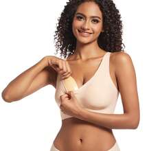 Self-Adhesive Bra Inserts, Padded Sports Bra Foam Silicone Cups, Thickened Small Bust Enhancing Triangle Heart-Shaped Sticky Invisible Plunge Bra Pads - Apricot - View 2