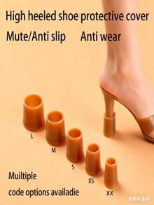 5 Peças Protetores de Salto Alto, Almofadas Antiderrapantes e Redutoras de Ruído