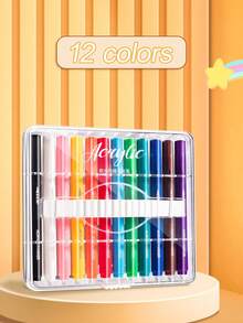 12/24/36/48/60 Colors Acrylic Marker Pens Set, Large Capacity, Opaque, Suitable For Art Painting, Graffiti And Watercolor, Applicable For Art Creation, Daily Drawing, Coloring, Marking And More - Multicolor - View 13