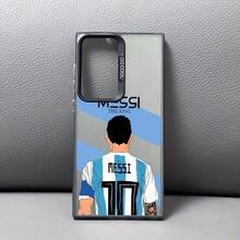 Funda para teléfono  Galaxy S25, S24, S23, S22, S21, S20 FE Ultra Plus 4G/5G - Cubierta trasera mate a prueba de golpes, diseño de jugador de fútbol de moda M-, accesorios móviles, impresión UV, textura suave, usuario casual - Mezcla de colores - Ver 7
