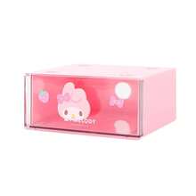 Miniso Sanrio Characters Single-Layer Drawer Box | 3D Doll Handle, Solid Plastic Material, Desk Small Item Storage My Melody(1PC) - Pink - View 6