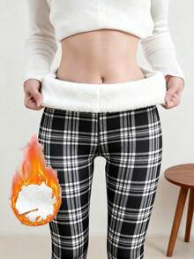 格子保暖内衣裤