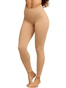 Women's Petticoat Pants Second Skin Non-Transparency Fashion Comfortable Basic Wear Underneath - 米色 - 查看 4