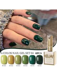 XEIJAYI 15ML 6-Color Nail Gel Polish  - Vibrant Long-Lasting Gel Colors For Women's Salon & DIY Manicure, Professional LED Cure With Chip-Resistant & Glossy Finish, Perfect Gift For Nail Art Lovers - 彩色 - 查看 8