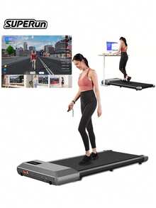 15.35*39.37inches Running Belt Under Desk Treadmill 350lbs Portable Treadmills For Home/Office Walkingpad App/Remote Control LCD Screen Data Tracking - 查看 1