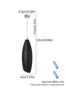 Electric Milk Frother, Powerful Handheld Milk Frother, Mini Milk Frother, Coffee Stirrer, Stainless Steel Drink Mixer, Suitable For Coffee, Latte, Cappuccino, Matcha, Hot Chocolate, Portable Milk Frother, Cordless Electric Mixer Mini Coffee Machine - Multicolor - View 10