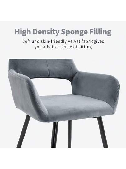 Dining Chairs, Vanity Chair, Thickened Cushions, Padded Seats, Bureau Lounge Elegante Chairs Can Be Combined Any Table, Must Have In The Restaurant view 3