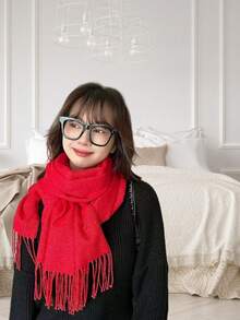 New Classic High-End Fashionable Double-Sided Cashmere Warm Scarf, Versatile For Couples, Teachers, Students, Birthday Gifts, Warm Long Thick Neck Warmer, Japanese/Korean Style Boyfriend Gift