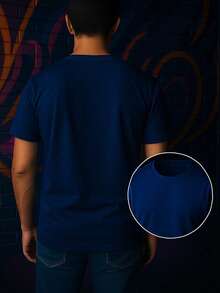 Camiseta Denver Nugets Camisa Basquete Estampada Blusa Masculino Time 100% Algodão Premium - Azul Marinho - Visão 2