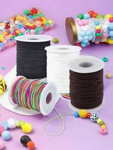 50Meters Elastic Cord For Bracelets, 1 Mm Bracelet String, Stretch Elastic String For Jewelry Making, Necklaces And Beading - Multicolor - View 12