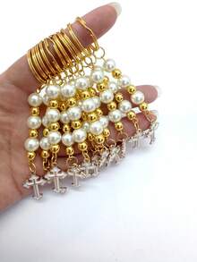 10/20 piezas Mini llaveros como recuerdos para bautizo, primera comunión, boda, cristiano u otro evento religioso