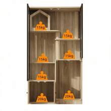 Cat Cage, Cat House, Cat Villa, Glass Cat House, Large Four-Story Cat Fence, Winter-Proof Cat House, Winter-Proof Small Animal House, With Scratching Post, Natural Wood Color, 90*50*160cm - Brown - View 6