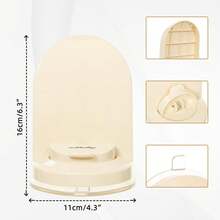 浴室吸盘脚踏板垫 - 带吸盘的塑料淋浴脚踏板，用于浴室剃须和足部护理的脚踏板，易于安装的无钻浴室配件