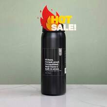 New Original OWALAS 32oz Halloween & Christmas Limited Edition Water Bottle Start Your Mysterious Journey With "Midnight Bell" And "Dancing With The Ghosts", "It's Boring Without You" And "Happy Halloween". "Trick Or Treat" - màu đen - Xem 1