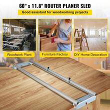 Router Sled, 60 Inches/ 152.4cm Width, Slab Guide Jig Woodworking With Locking Function, Portable And Easy To Adjust, Trimming Planing Wood Flattening, Home - Default - View 3