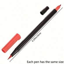 60pcs/Set Dual-Tip Art Markers | Random Colors, Quick-Drying Blendable Ink | 12pcs/24pcs/36pcs/Multiple Options / Professional Artist Level | Perfect Gift For Christmas, Halloween And Easter, Black Pen Holder/OPP Bag