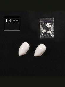 1 对独特的吸血鬼尖牙装饰，男女通用万圣节舞台道具派对配件 - 彩色 - 查看 6