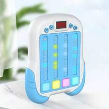 Máquina de juego de empuje de ritmo musical electrónico, juguete de empuje de presión rápida de viaje portátil, rompecabezas de autismo con juguete ligero para regalo - Multicolor - Ver 3