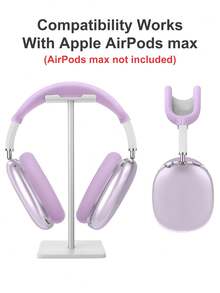 适用于 Max 的 4 合 1 硅胶保护套，适用于 Max（2024/2020）的透明柔软 TPU 耳罩套/耳垫保护套/头带套，兼容 Apple AirPod Max (USB-C) 的透明配件 - 彩色 - 查看 4