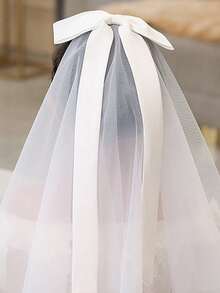 1款优雅蝴蝶结发箍发夹，女孩服装配饰，花童婚礼配饰，适合表演拍摄、派对和舞台演出，是送给女孩的理想礼物。 - 彩色 - 查看 2