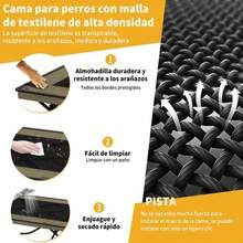 Cama Elevada para Perros Razas Extragrandes 116x60x25cm: Soporta 50kg/110Libras, Marco de Acero Antideslizante, Protección,la mamá perruna o los dueños de perros en cualquier ocasión como Navidad o cumpleaños. ¡Perfecta para viajes, campamentos o cualquier aventura fuera de casa! ¡Llévala contigo fácilmente dondequiera que vayas! - Marrón - Ver 6