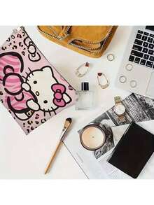 1pc Fashionable Leopard Print Cosmetic Bag, Suitable For Travel And Daily Makeup Storage - Multicolor - View 7