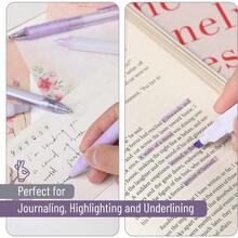 Mr. Pen- Gel Pen Set 12 Pack Pastel Purple Barrels 1 X Aesthetic Highlighter 0.5mm Purple Pens With Black Ink - 淡紫色桶 - 查看 6