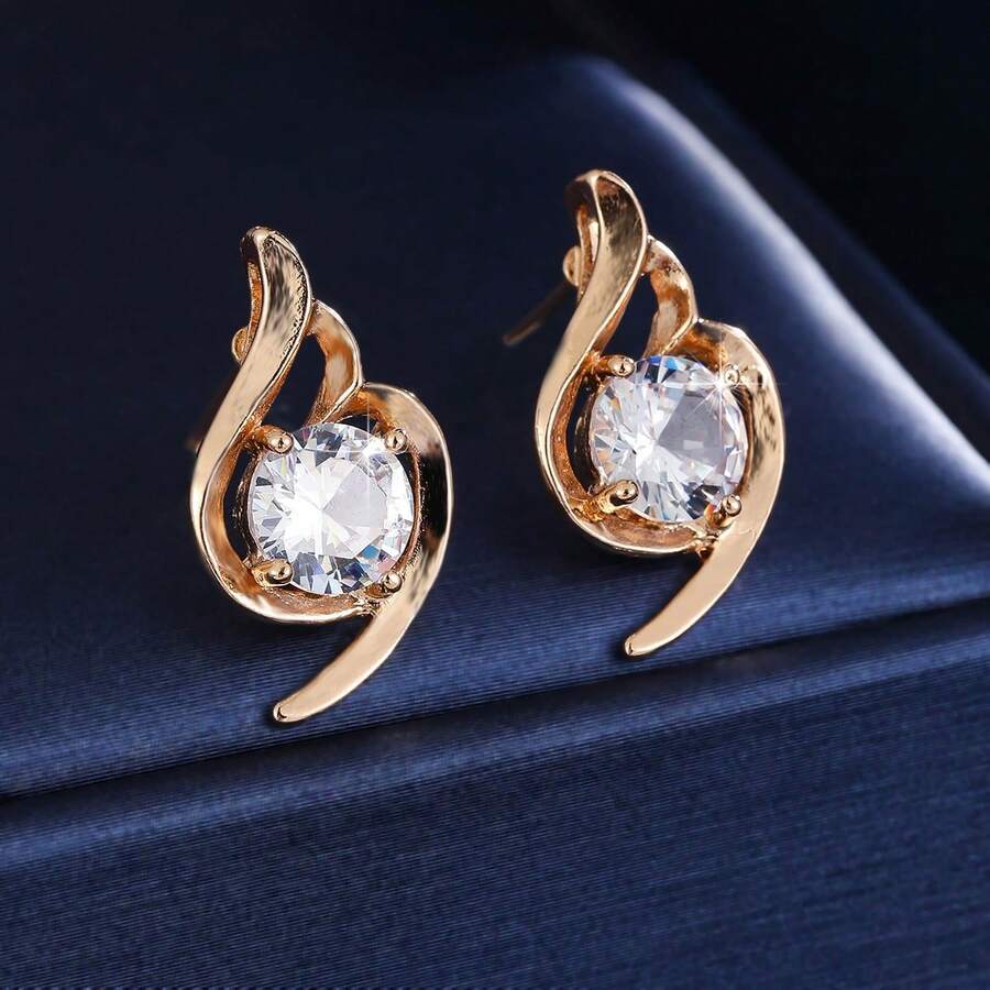 1 Pair Fashionable Vintage Earrings, Delicate Niche Design Jewelry - Earrings - View 1