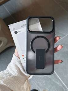 1个带支架的豪华磁吸无线充电保护壳，兼容三星S23/S24/S25 Ultra Plus、17 Pro Max、16 Pro、15 Plus、13/14、12 Pro Max，防震软边框金属摄像头保护套，也适用于A16/A17/A26/A35/A36/A37/A55/A56/A57/S26/S26 Plus/S26 Ultra/S25 FE - 黑色 - 查看 3