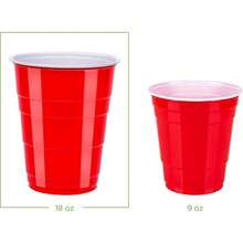 Disposable Plastic Party Cups, Red, 18oz, 50 Count - Red Plastic Cups, Party Plastic, High-Quality, 18 Oz Plastic, BPA-Freee Plastic, Disposable Plastic, Reusable Plastic, Bulk Plastic, Solo Plastic, Perfect For All Sorts Party, Cups, Plastic Cups, Copas De Plástico, Coffee Cups, Dessert Cups, Vasos Para Postres, Champagne Flutes, Champagne Glasses, Plastic Cups With Lids,Backyard Barbecues, Birthday Parties, College Events, Picnic Gatherings, Holiday Celebrations, Wedding Receptions, Office Parties, Summer Cookouts, Music Festivals, Shatter-Resistant, Stackable Design, Leak-Resistant, Reusable Quality, Weighted Base, Frosted Finish, Textured Grip - 18oz/Đỏ - Xem 6