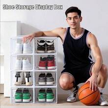 Hộp đựng giày trong suốt có nắp - Hộp đựng giày xếp chồng chắc chắn, Giá để giày chuyên nghiệp có cửa từ, Giá để giày chống bụi, Giá để giày thể thao cho nam và nữ, Giá để giày thể thao bằng nhựa lớn mở phía trước, Thích hợp cho nhà bếp, phòng tắm, phòng ngủ, phòng khách và văn phòng, Hộp đựng đồ gia dụng, Lựa chọn lý tưởng cho không gian lưu trữ mở. - Nhiều màu - Xem 3