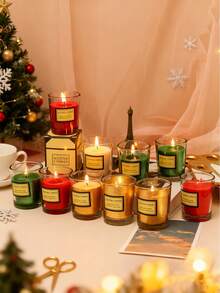 1 szt. suszona kwiatowa świeca zapachowa w szklanym słoiku, odpowiednia do dekoracji, aromaterapii i na różne święta, świece wotywne, domowe kubki na świece sojowe, wazony i świece w domowych kubkach na świece sojowe, idealne prezenty dla rodziny i przyjaciół, blaszane pojemniki na świece aromaterapeutyczne, odpowiednie na urodziny, walentynki lub wyjście z okazji Dnia Matki, pudełko prezentowe z aromaterapią, dekoracje świąteczne, prezenty na Walentynki/Nowy Rok/Boże Narodzenie.