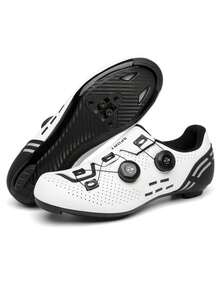 2025 New Cycling Shoes For Men And Women, Road Bike Racing Shoes With SPD Cleats, Locking Speed Cycling Shoes - White - View 16