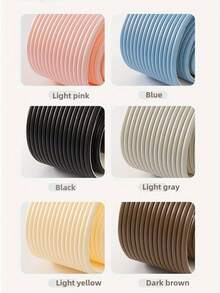 WholeNight 1卷2米厚宽婴儿防撞墙贴，纯色XPE泡沫材质，可定制设计，自带背胶，柔软防水，条纹网格防撞设计，适用于保护墙角、窗台、床头板和家具边缘，适合日常家居使用。 - 彩色 - 查看 4