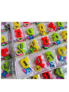 1 Planilla de 20 Paquetes de Sacapuntas con Goma, Util para Regalo y Escuela - Multicolor - Ver 4