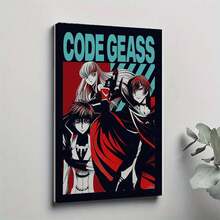 1PC Framed 30*40cm(12*16inch)Or40*60cm(16*24inch)  Code Geass Lelouch Of The Rebellion Anime Poster Canvas Painting Japanese Anime Character Wall Art Painting Suitable For Home Decor