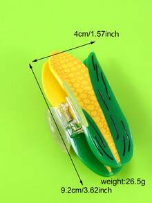 Personalized Cute Corn Hair Claw Thanksgiving Lady Green Hair Claw Clip Holiday Gift Hairpin Elegant Hair Accessories Elegant Hair Clips Winter Hair Clutch