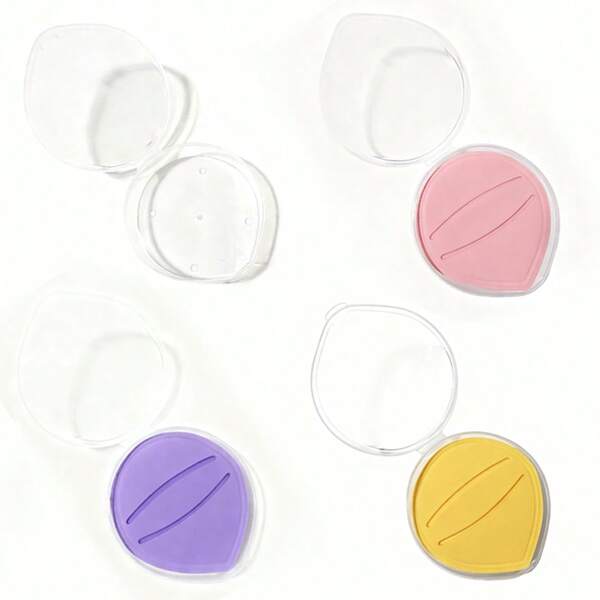 3 قطع مجموعة هدية علبة حلوى وإسفنجات مكياج - إسفنجات ناعمة لبودرة الوجه للأساس والخدود والبودرة الفضفاضة - مثالية كهدايا لعيد الهالوين والكريسماس