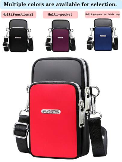 Bolso bandolera de un solo hombro a juego de color con logotipo de letra para hombres y mujeres, bolso de muñeca, bolso de brazo para Navidad y otoño-invierno