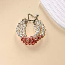 1 Pcs Dripping Blood Imitation Pearl Necklace Niche Personality Shopping Hip-Hop Girl Style Collarbone Chain - 滴血腰鍊-X5980 - 查看 7