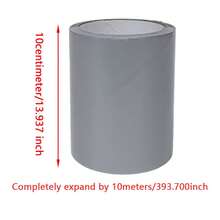 1 rotolo di nastro impermeabile e antivento ad alta viscosità, film termoisolante per guarnizione di finestre, protezione contro le perdite invernali, resistente al freddo, senza colla, sigillante per spifferi di porte e finestre, bordi di tavoli e sedie, sigillatura di condotti HVAC, multiuso, facile da usare, senza residui appiccicosi